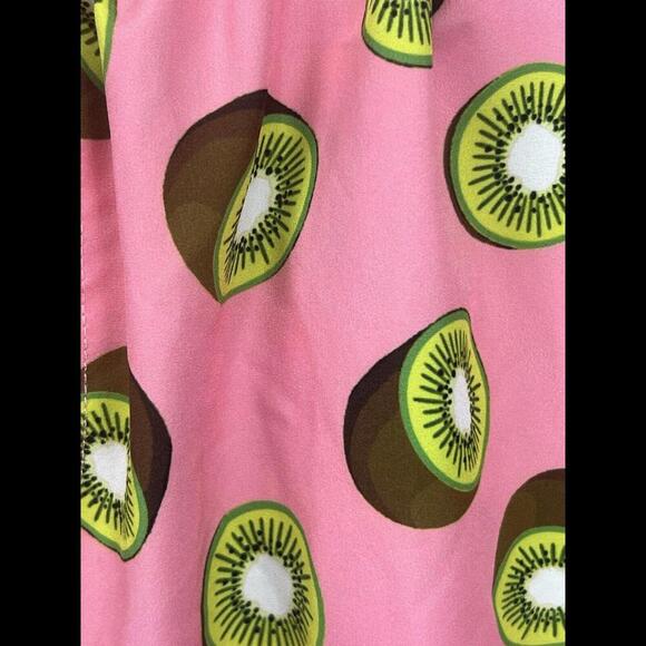 Mosmann Australia Beach Swing Shorts‎ Men's Coral Kiwi Drawstring Pockets Medium - Picture 4 of 5